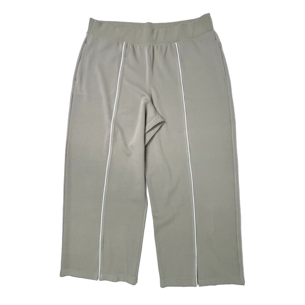 NWT Spanx Airpique Straight Track Pants Split Hem Ashwood Tan Travel 2X Petite - Picture 4 of 16